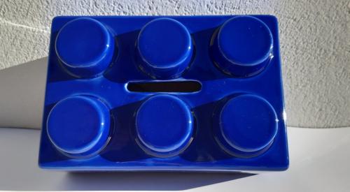 Lego spaarpot , model bouwsteen, keramiek