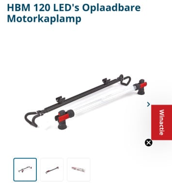 Motorkap tl lamp