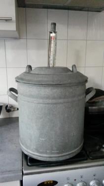 Vintage Weckketel / Inmaakketel met Thermometer