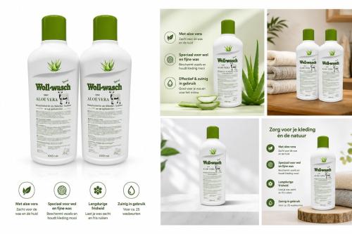 Wollsan - Wol fijnwasmiddel - 3 x 1000ML - met Aloë Vera -