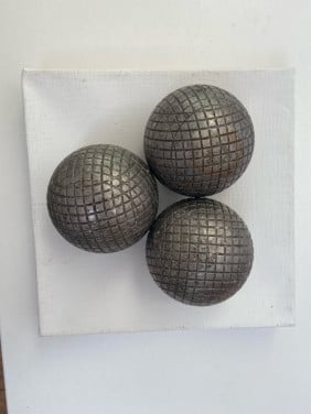 Jeux des Boules ballen met tasje Boules Bleu