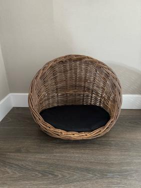 Honden of katten mand van riet