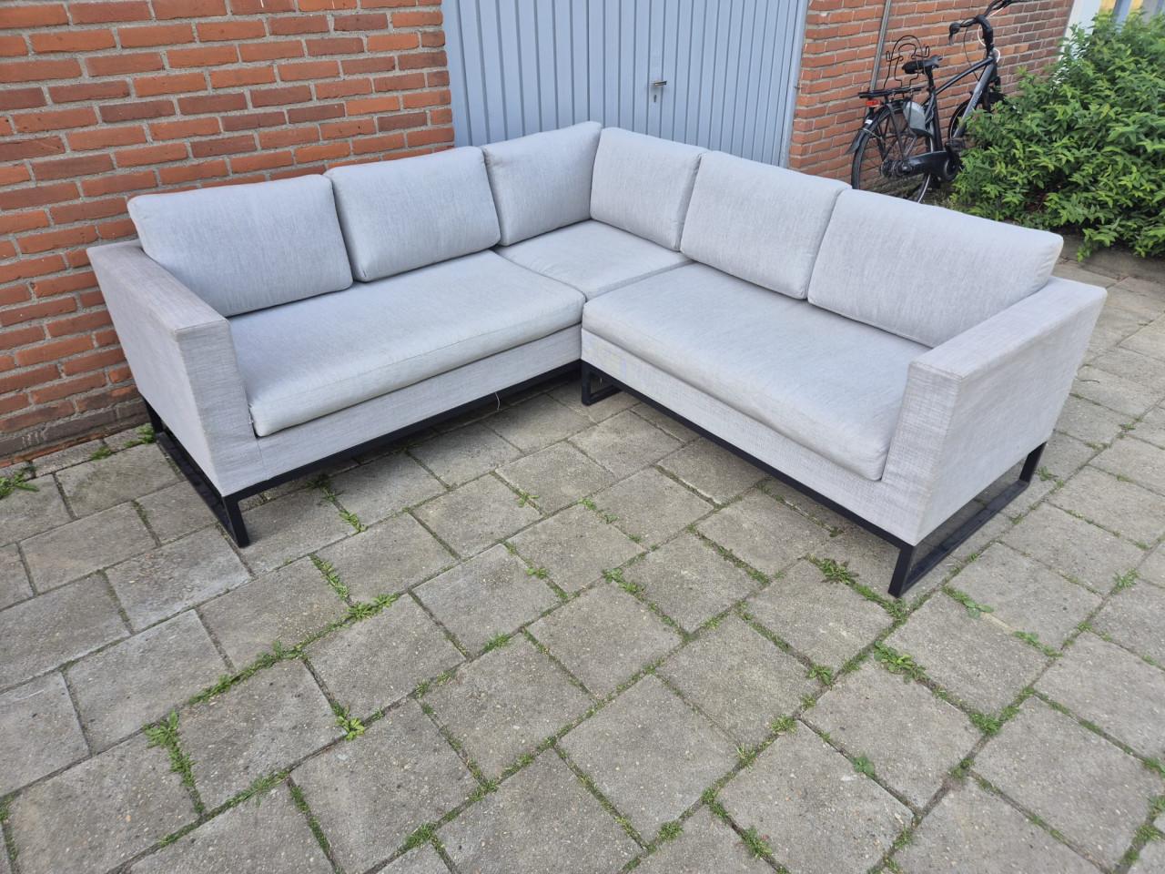 Lichtgrijze loungeset 205 x 200 cm (Bezorging mogelijk)