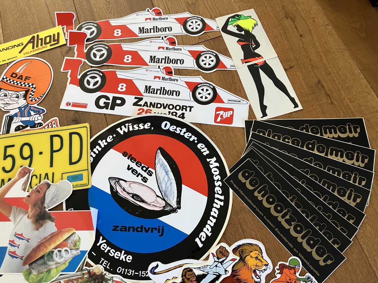 Stickers jaren ’70 en ‘80