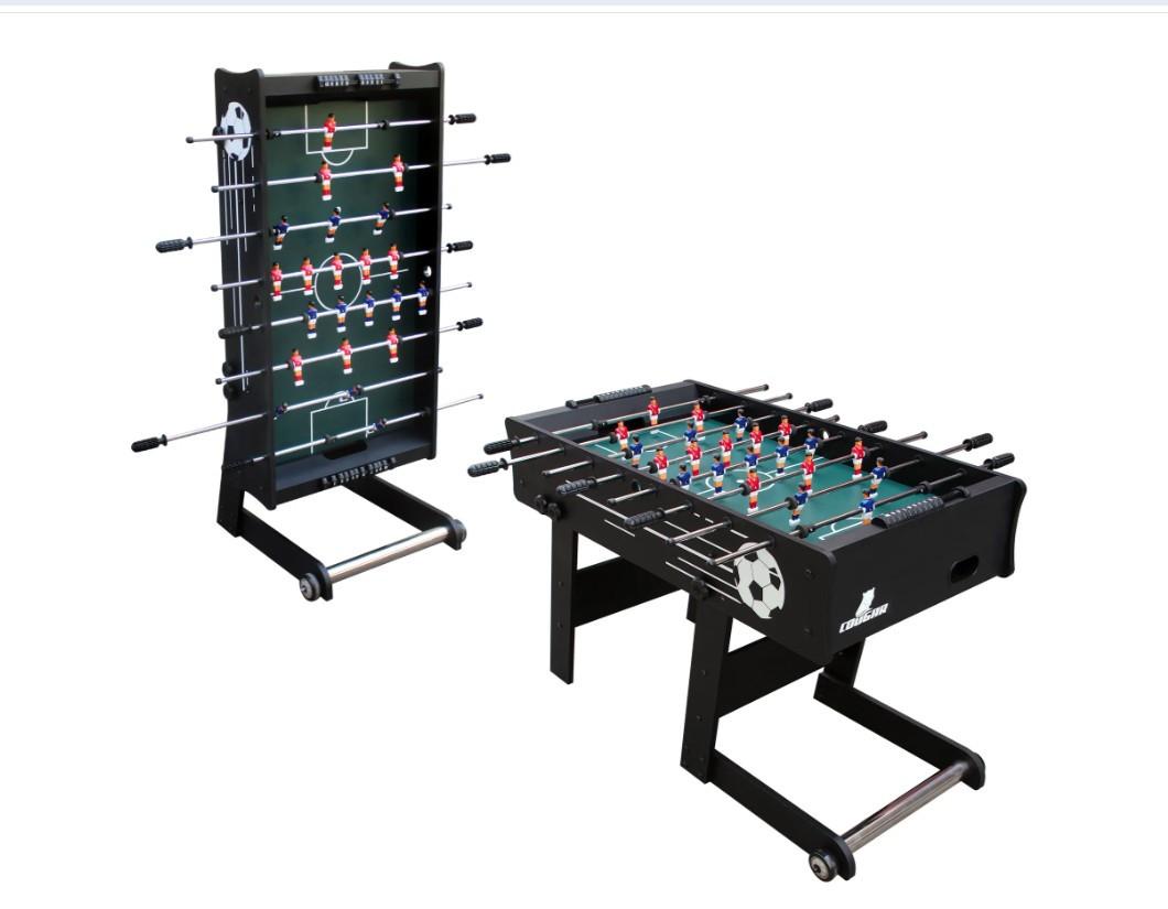Cougar Scorpion Kick opklapbare Voetbaltafel Zwart