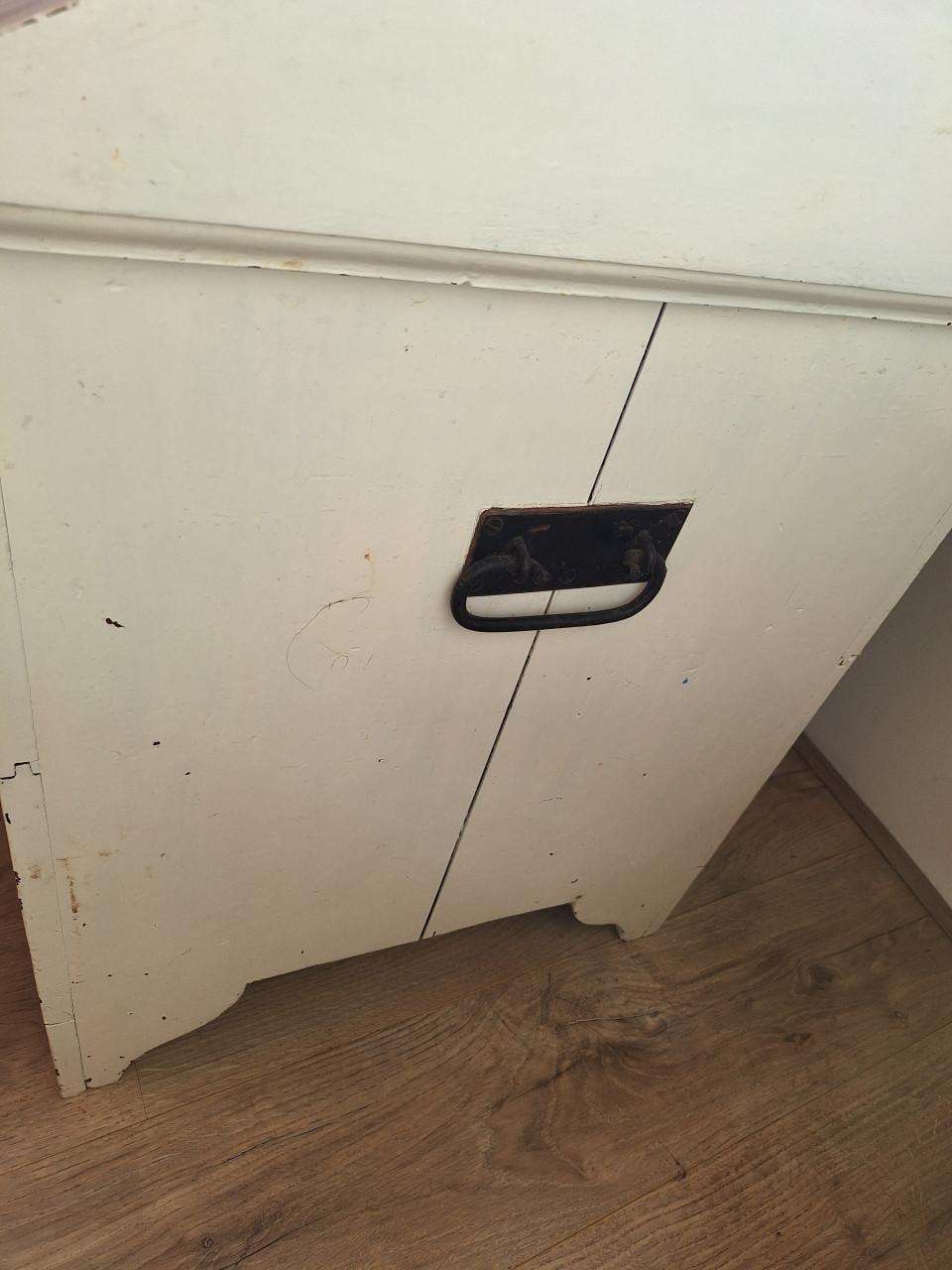 Antieke houten dekenkist