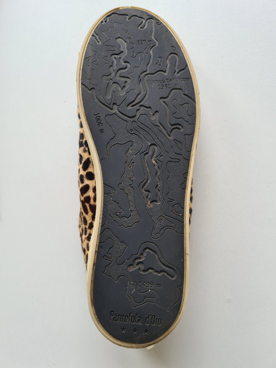 Pantofola D' Oro leren tijgerprint sneackers  Maat 39
