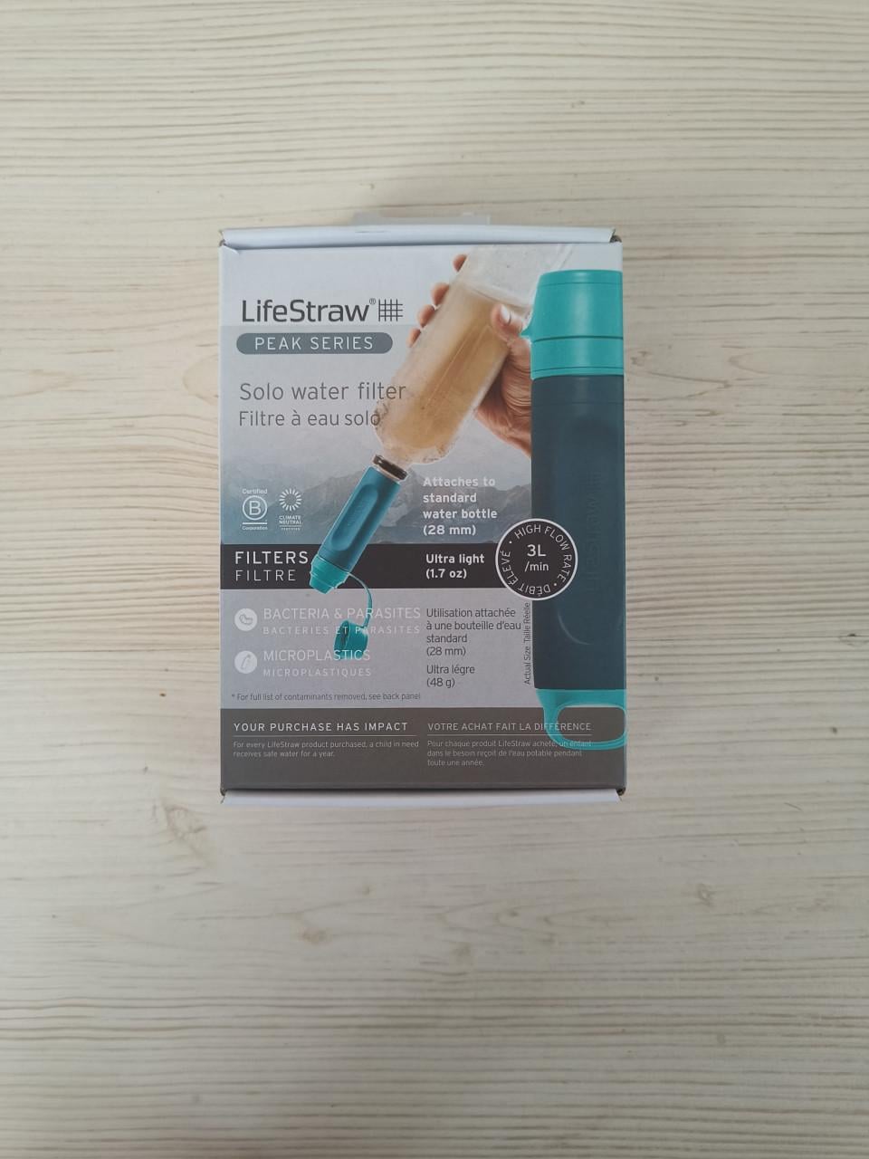 Lifestraw Solo waterfilter nieuw