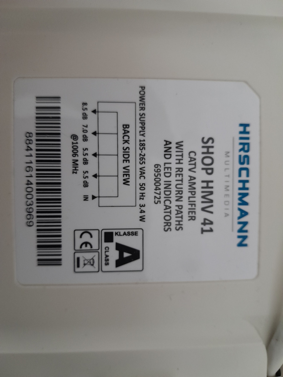 Hirschmann Coax versterker HMV41