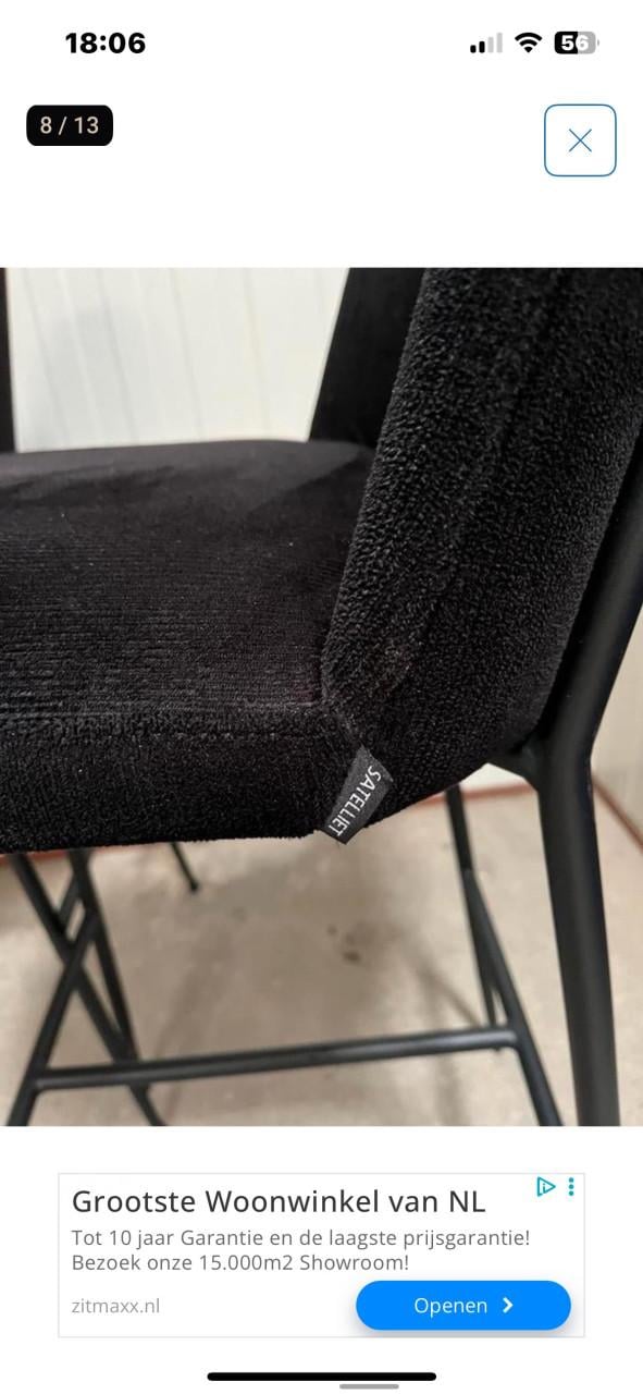 Design barkrukken 4 stuks