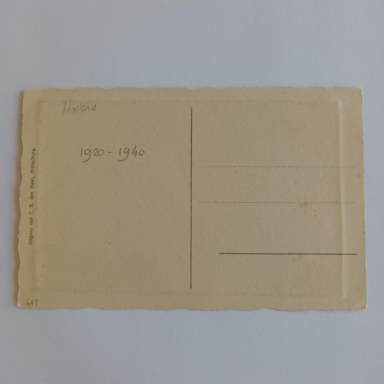 Middelburg St. Joris "Ets-kaart" 1920-1940