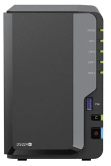 NAS server Synology DS224+ / met extra geheugen.