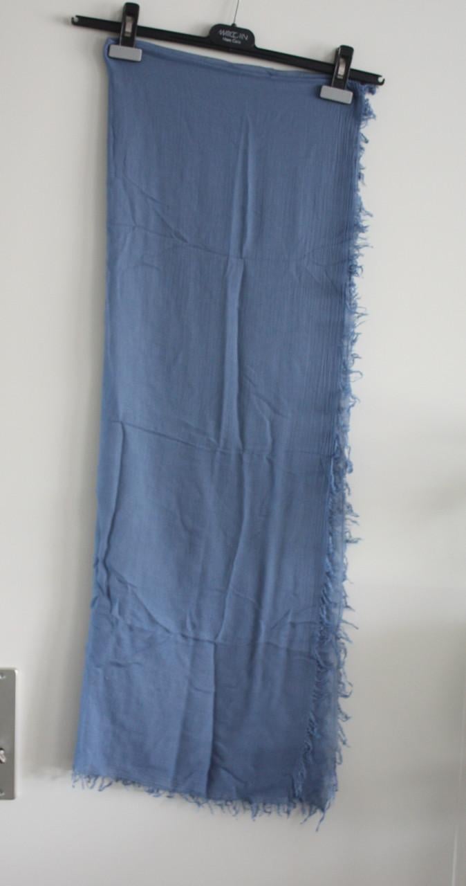 Dun blauw grijs sjaal