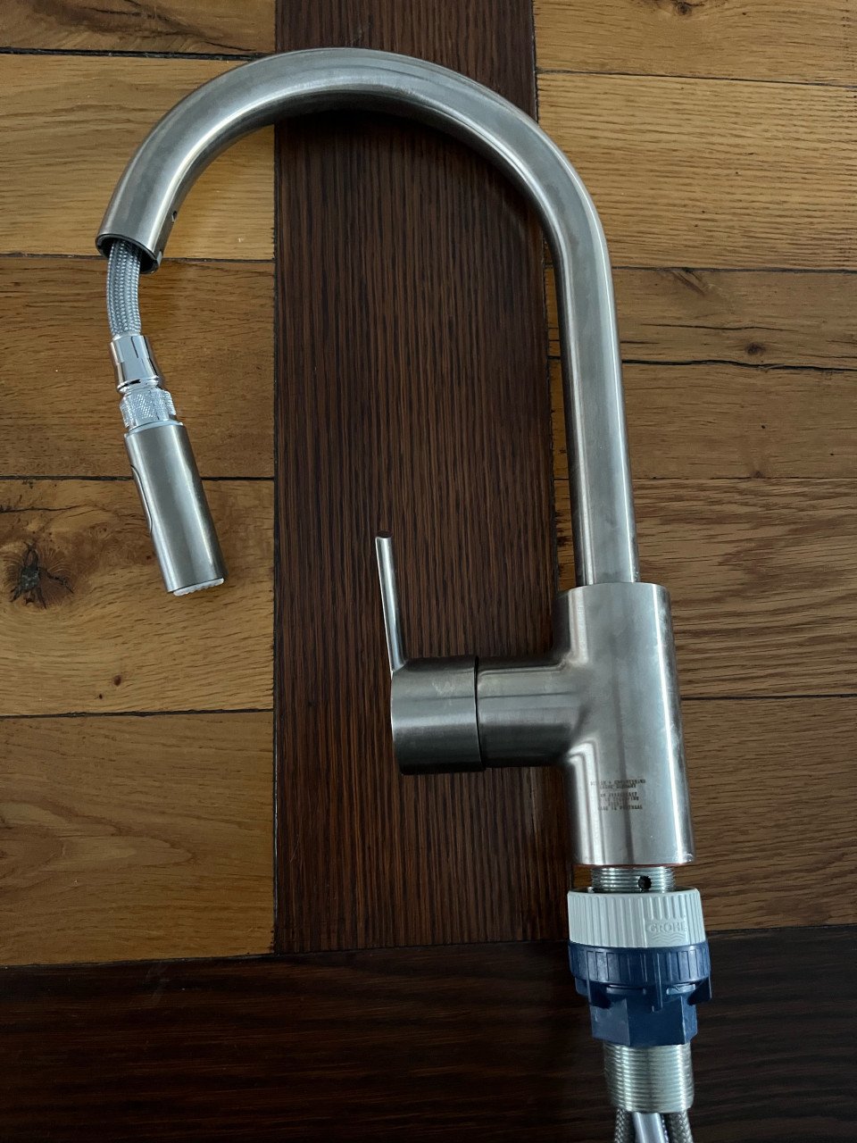 Grohe Staal 1 hendel met straaldouche