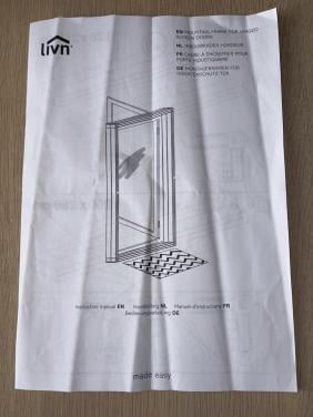 LIVN Opbouwkader wit 130x260cm (voor hordeurmontage)