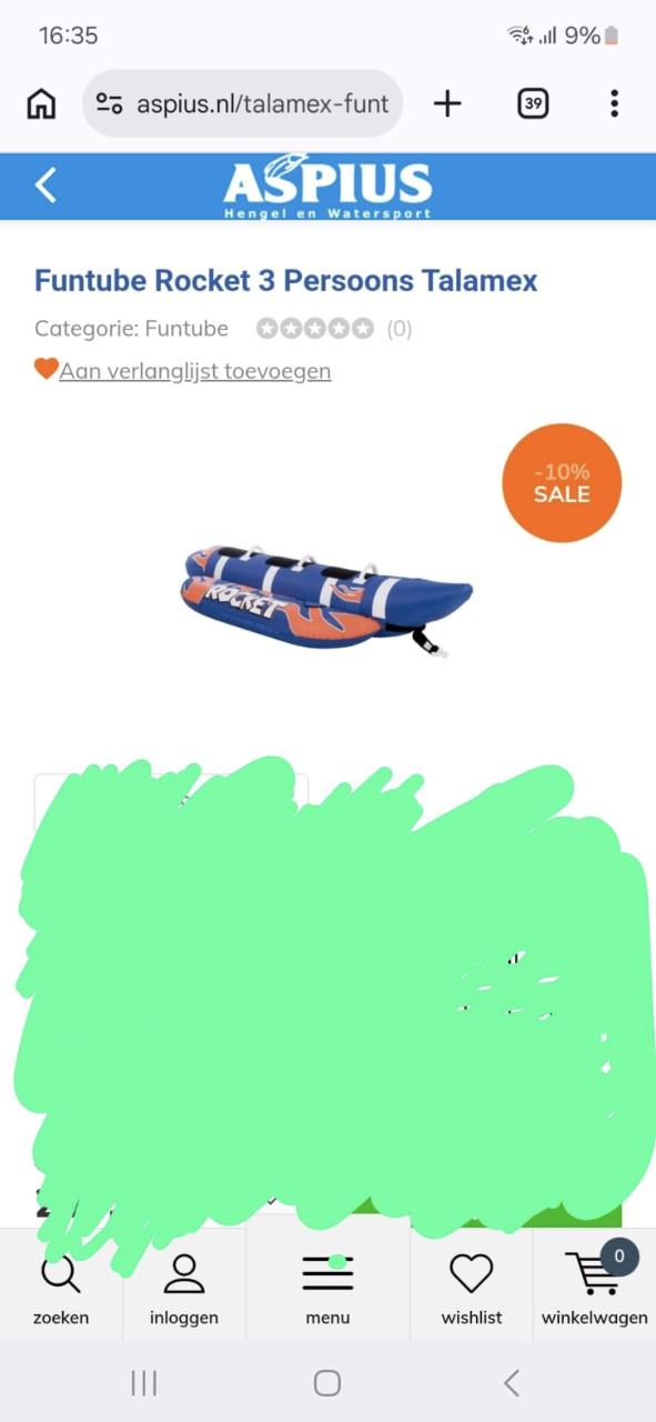 Funtube banaan 3 persoons