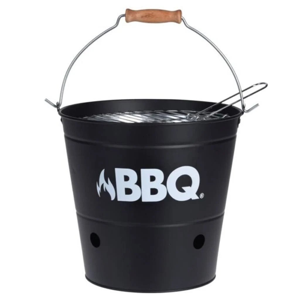 Barbecue Emmer zwart 26cm