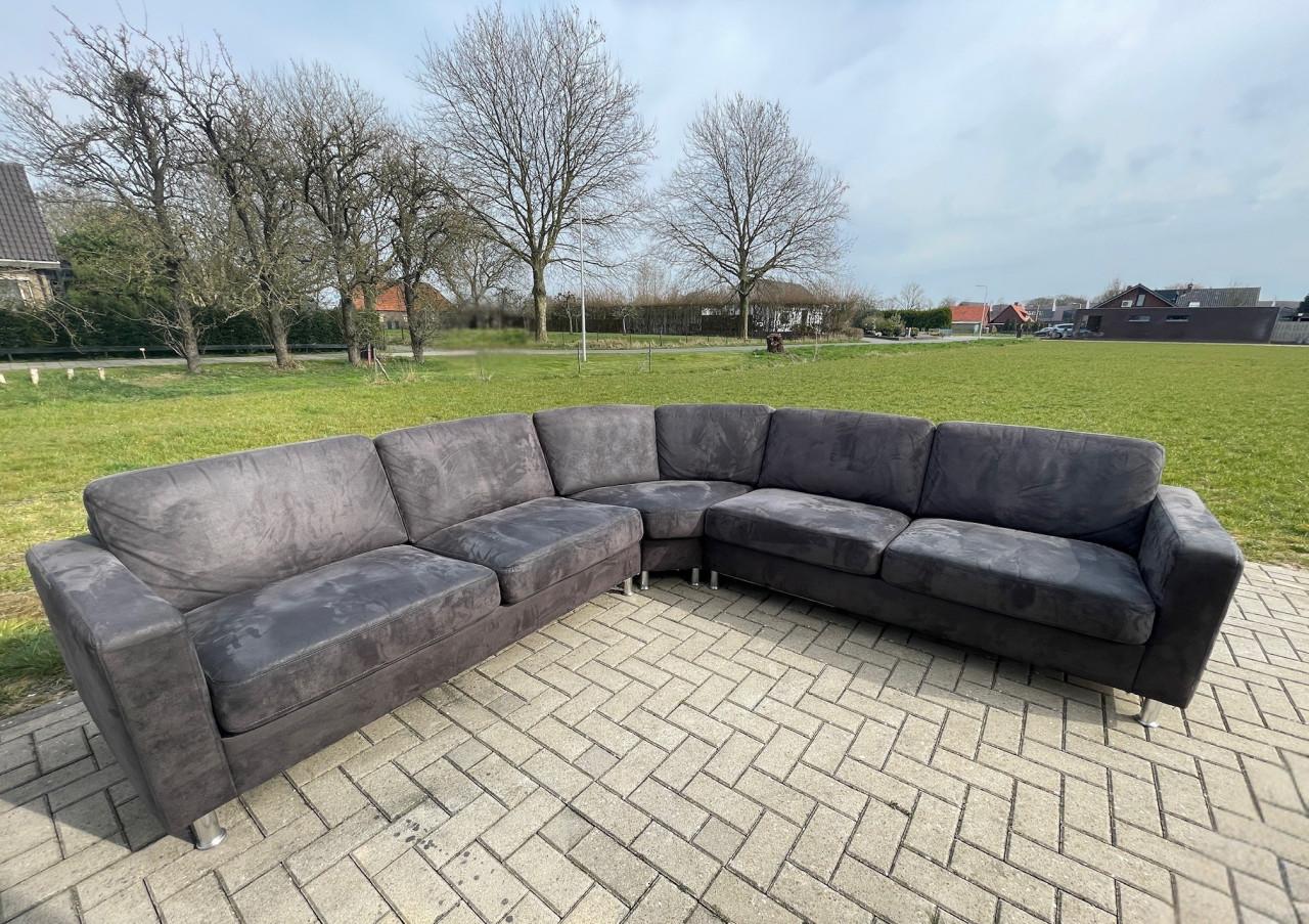 GRATIS LEVERING HEEL NL Mooie Grote Stoffen Hoekbank