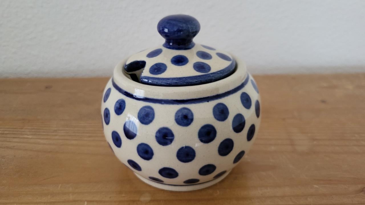 Pools aardewerk (Boleslawiec/Bunzlau) suikerpotje