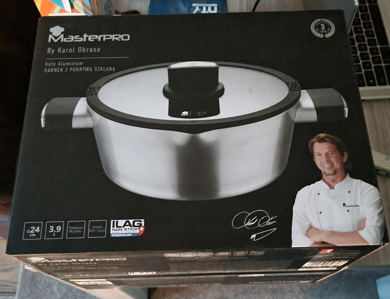 Pan met deksel nieuw in doos