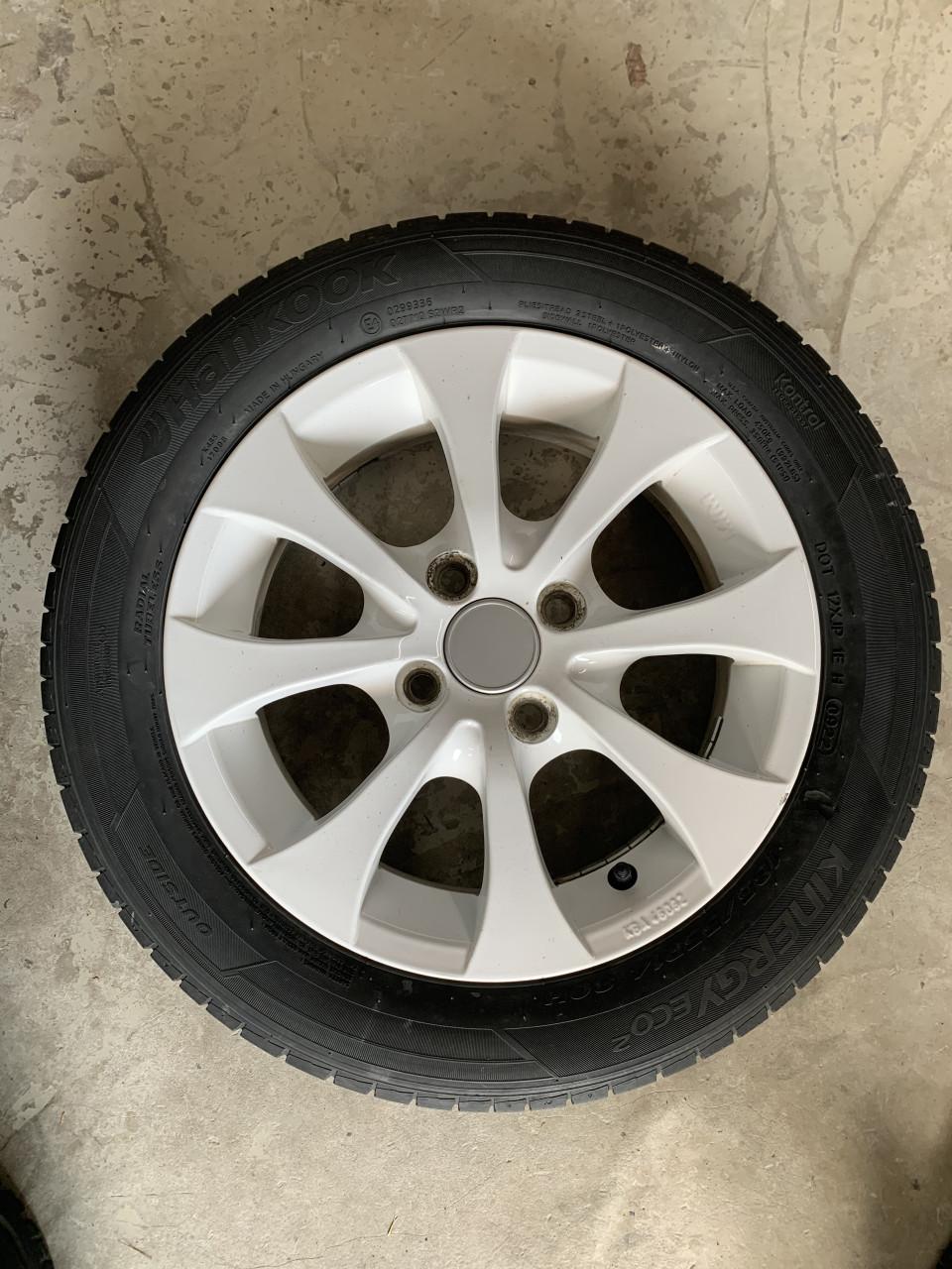 Velgen met zomerbanden voor C1, Aygo of Peugeot 107