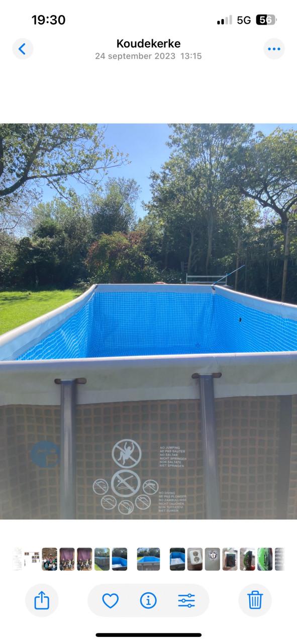 Zwembad met zandfilterpomp voor in de tuin Intex
