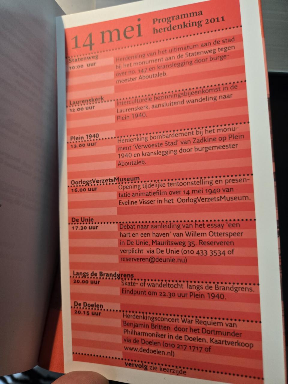 Boek "Een hart en een haven: 14 mei",  door Willem Otterspeer. 2011