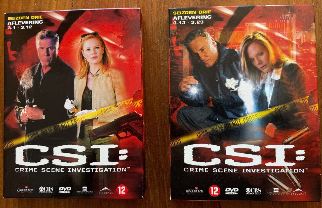CSI DEEL 1 t/m 4 compleet en seizoen 5 eerste deel