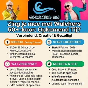 Zingen in Walchers 50+ koor