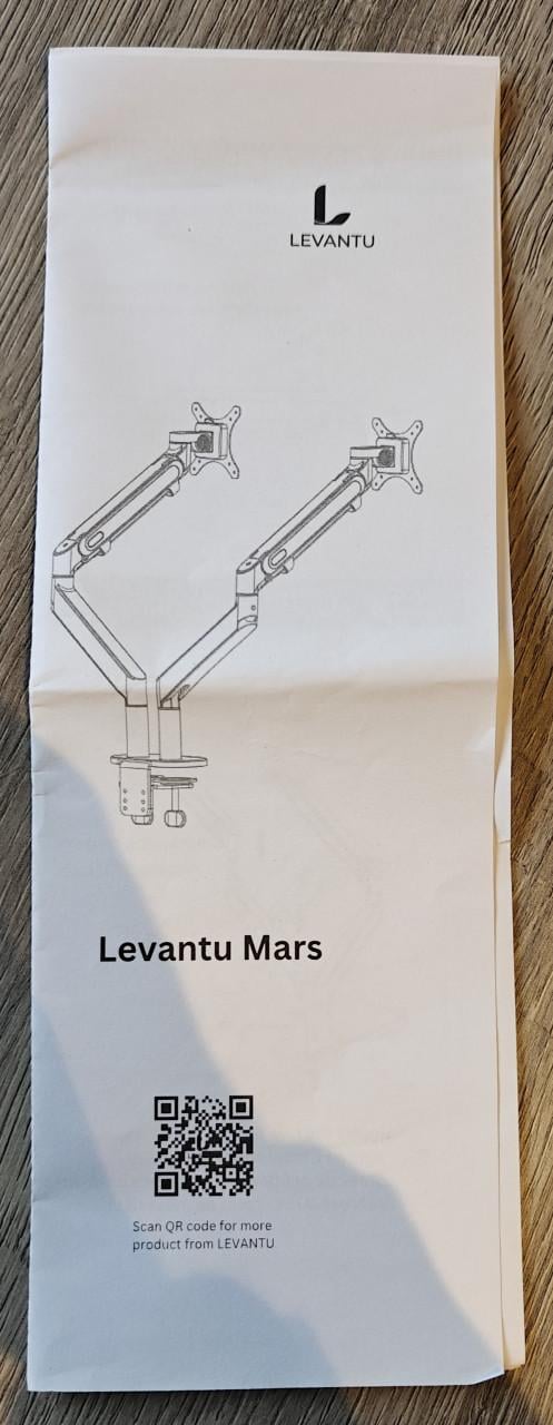 Levantu mars monitor arm dubbele gasveer