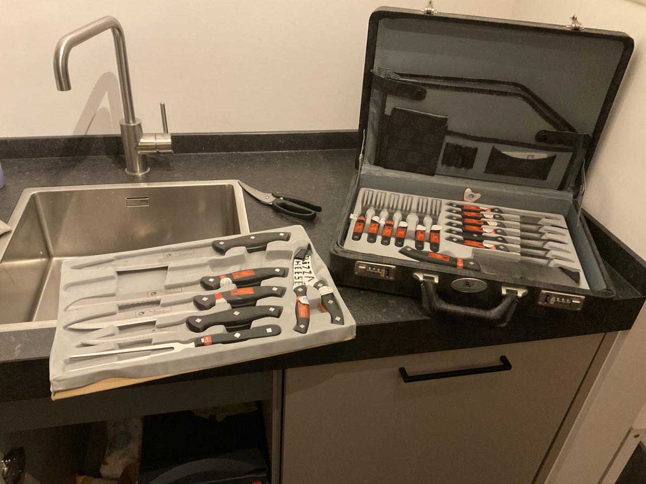 Luxe messenset in koffer.