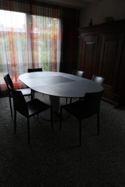 Eetkamer set tafel met 6 stoelen