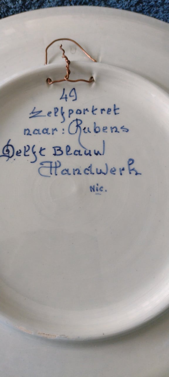 Delfs blauw bord