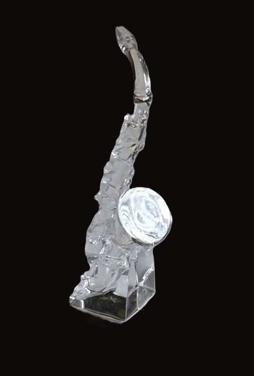Saxofoon van Kristal Glas beeldje