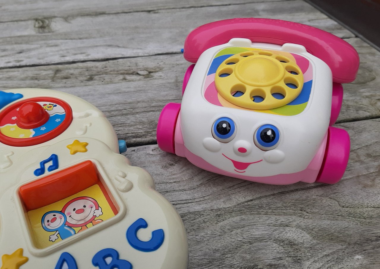 Fisher Price activity center en telefoon (retro)
