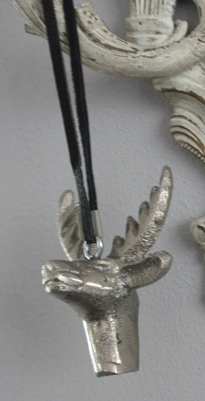 Metalen elandhoofd hanger