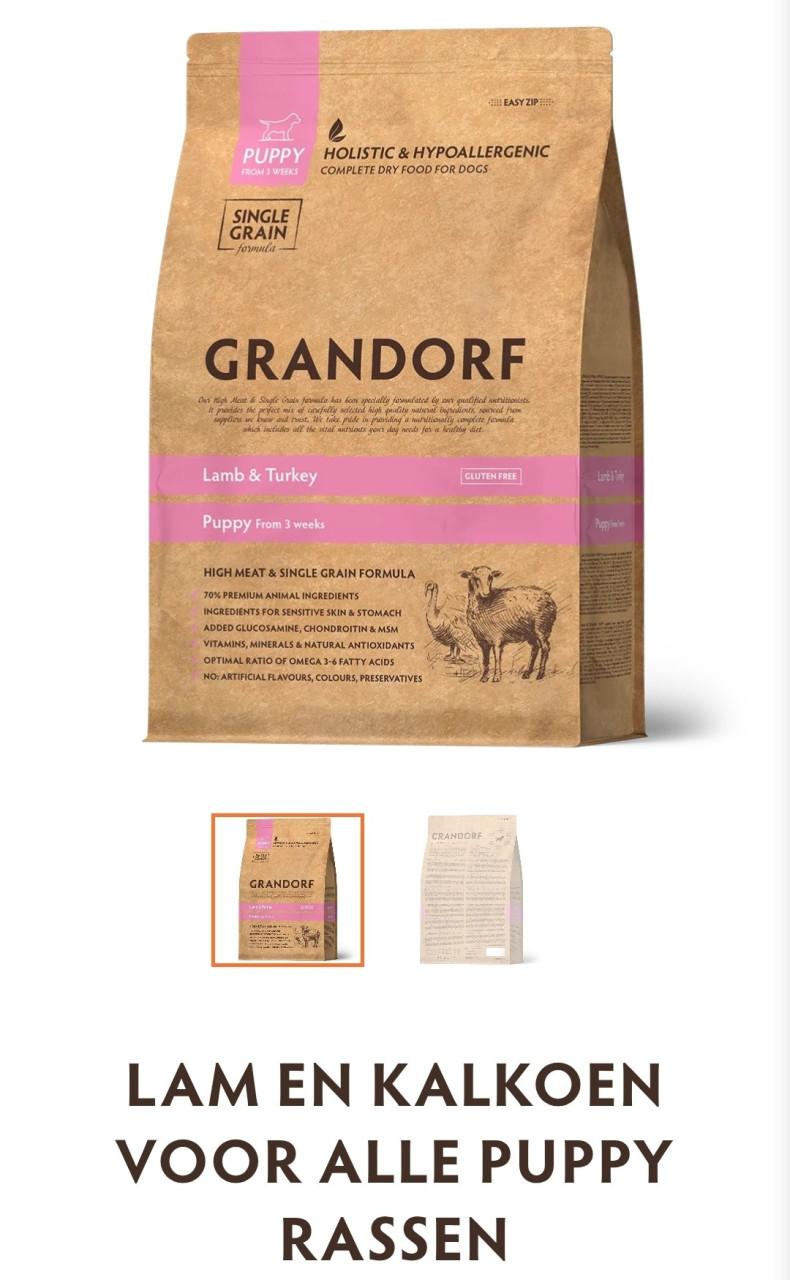 Grandorf lam kalkoen puppy brokken koopje