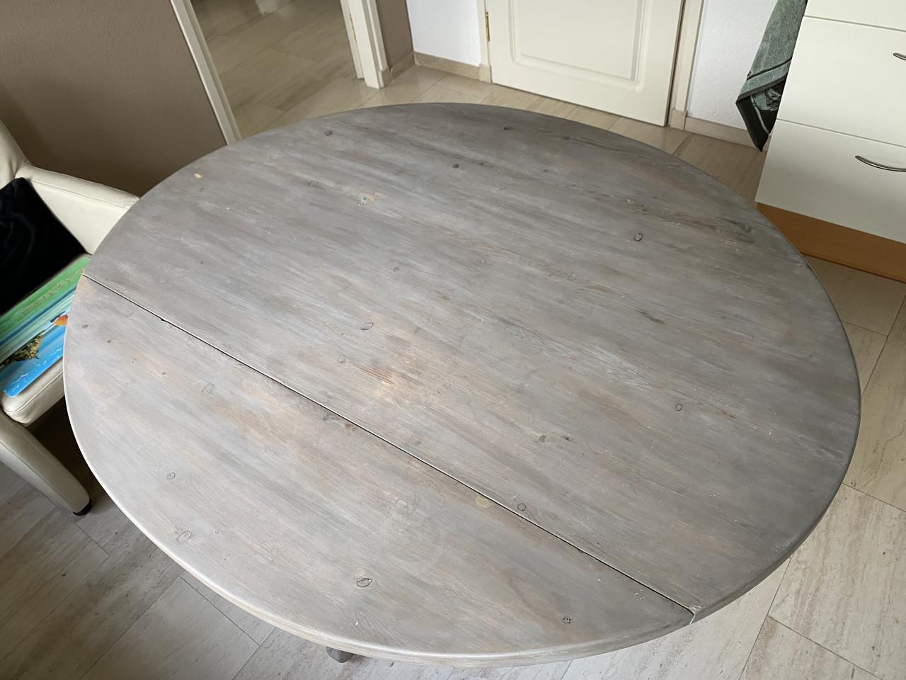 Hangoortafel ovaal grenen antiek