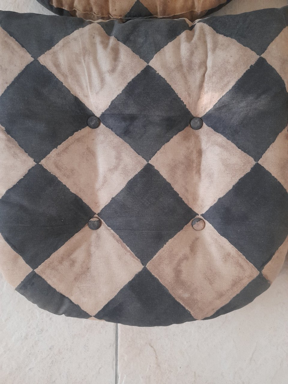 4 dikke Kussentjes (z.g.a.n.) vintage look!