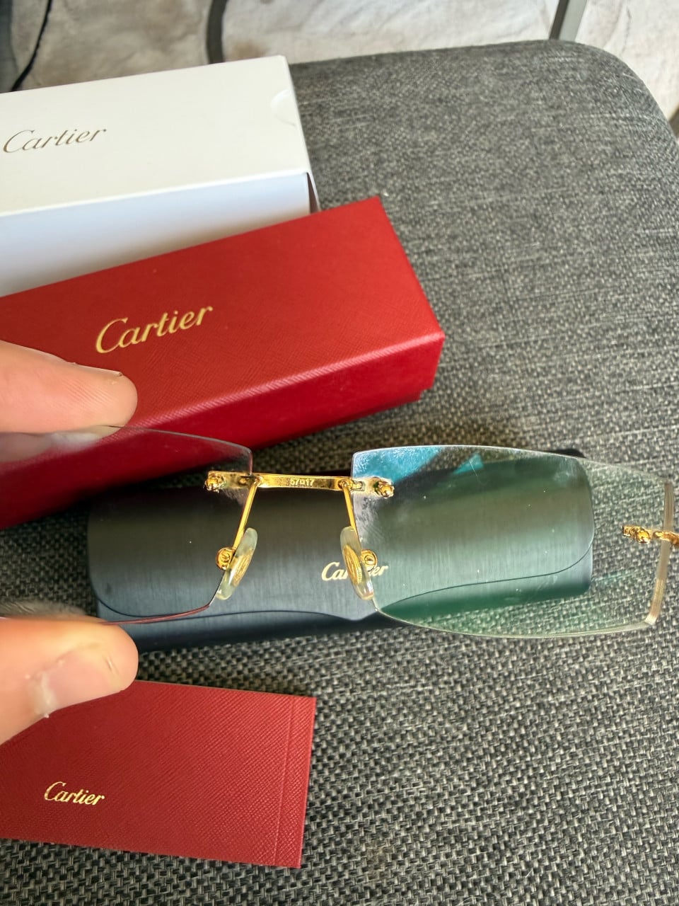 Originele Cartier Panthère CT0120O Bril met Toebehoren