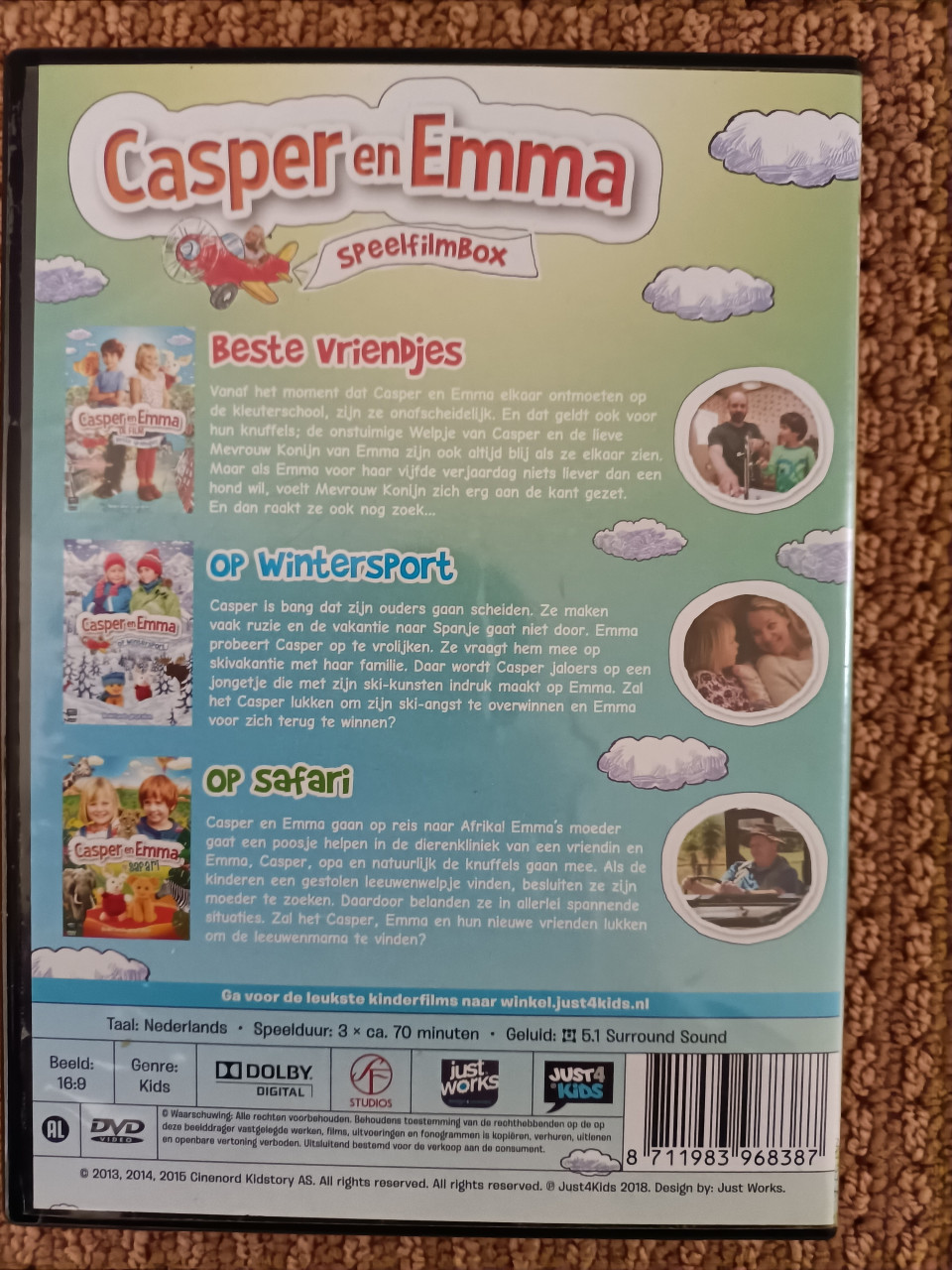 Dvd 3x Casper en Emma