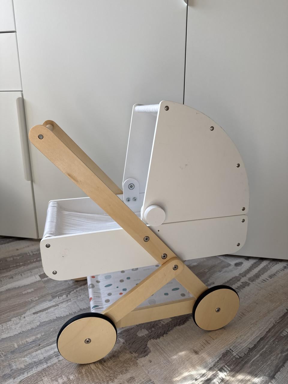 Poppenwagen hout