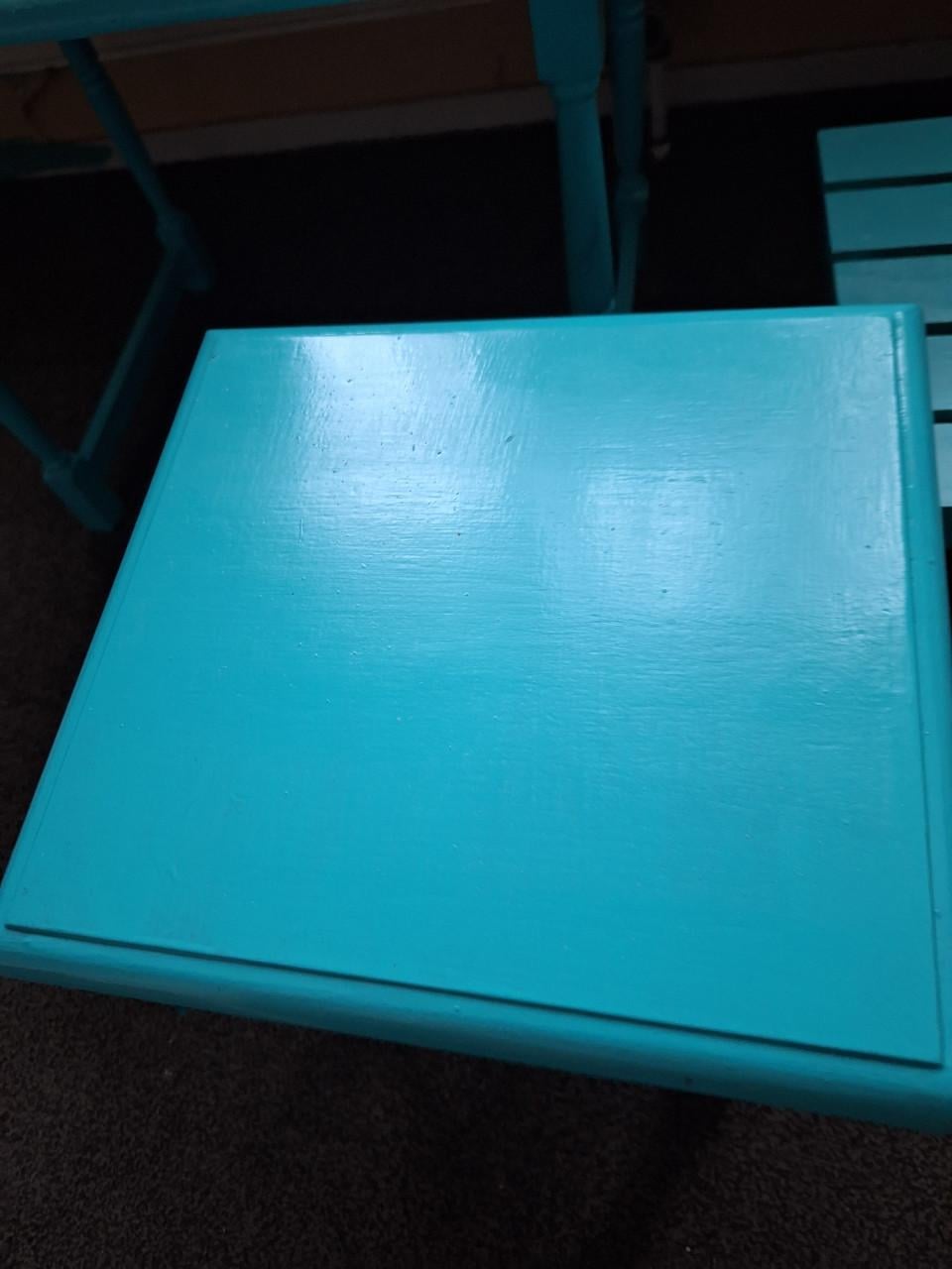 5 x turquoise blauw