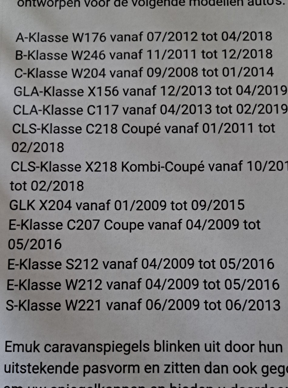Emuk Caravanspiegels