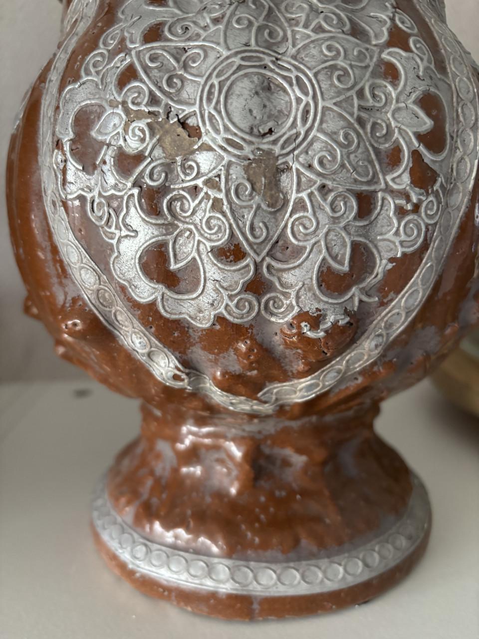 2  MOOIE OUDE POTTEN MET DEKSEL