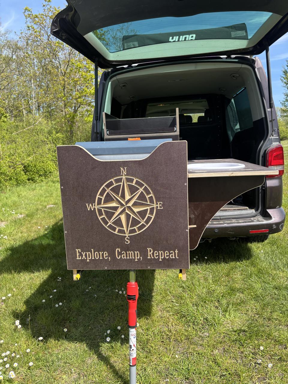 Universele Buskeuken/Camperbox +80L Koelbox | Berken Multipl