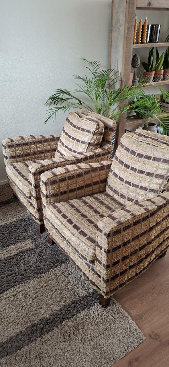 Bank en 2 stoelen