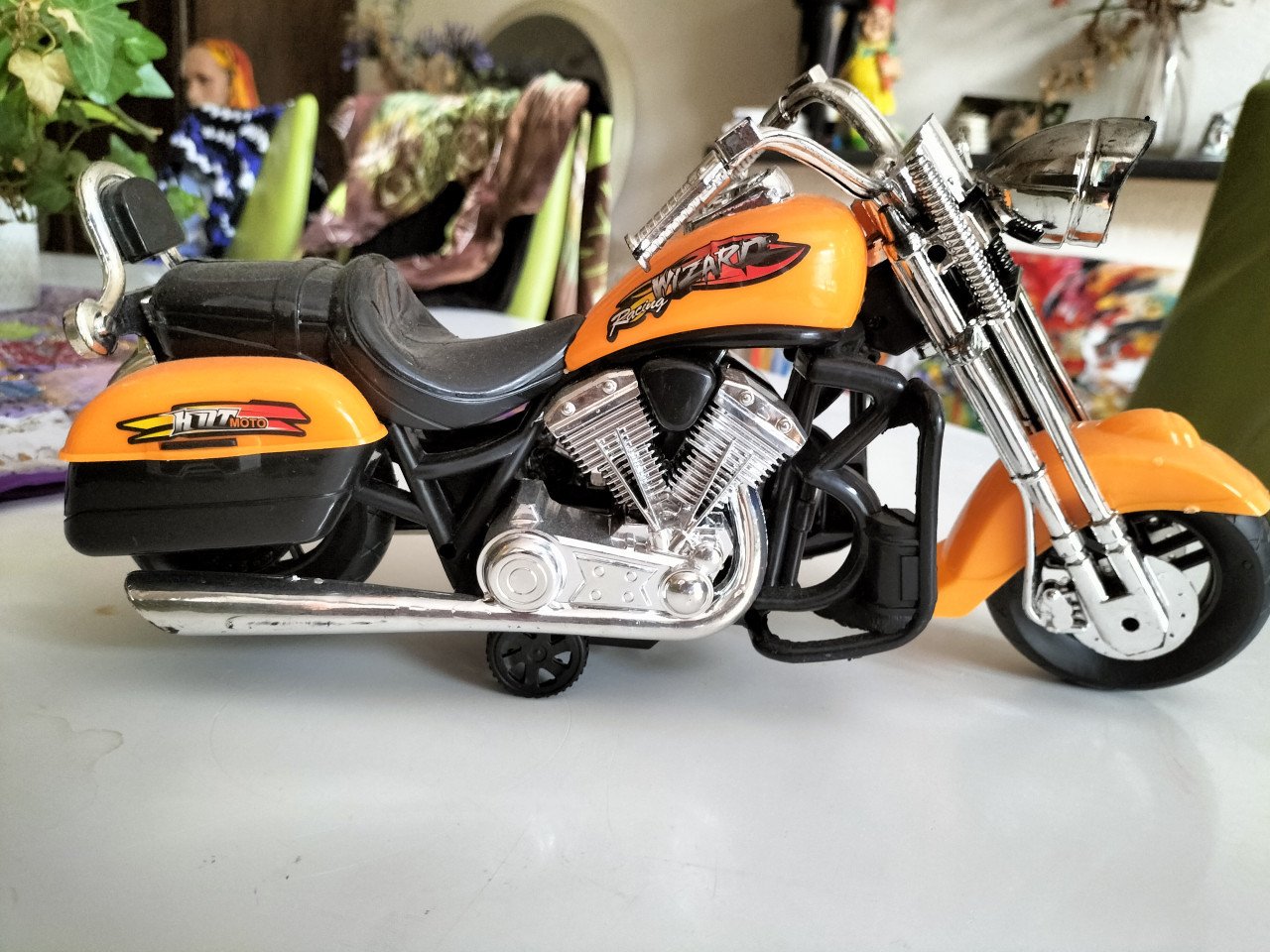 Plastic Harley motor