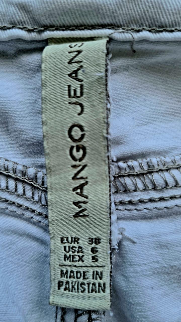Mango witte skinny spijkerbroek  Maat M