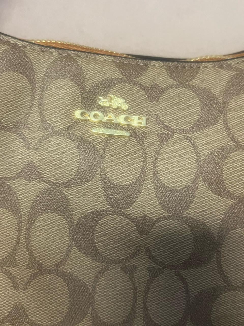 Schoudertas Coach bruin